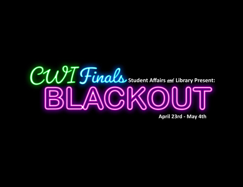 Join us for the fun during CWI Finals Blackout April 23 – May 4!