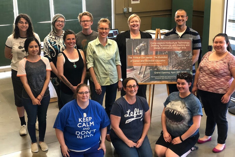 Anthropology Club students received the 2018 Connections Excellence Award for Collaboration for their Museum Exhibit Project