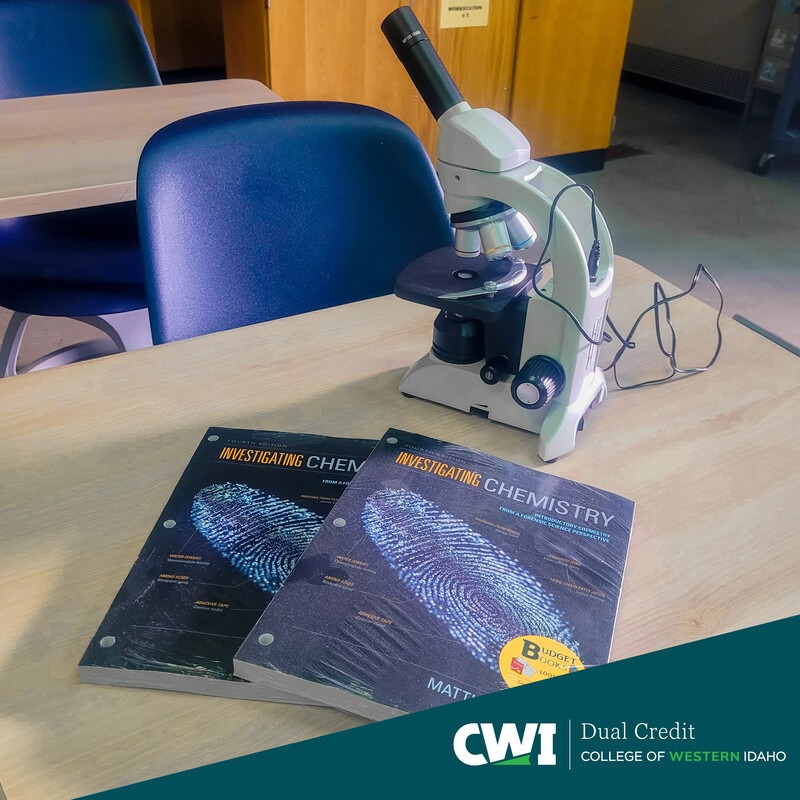 Cascade School District's microscopes and textbooks