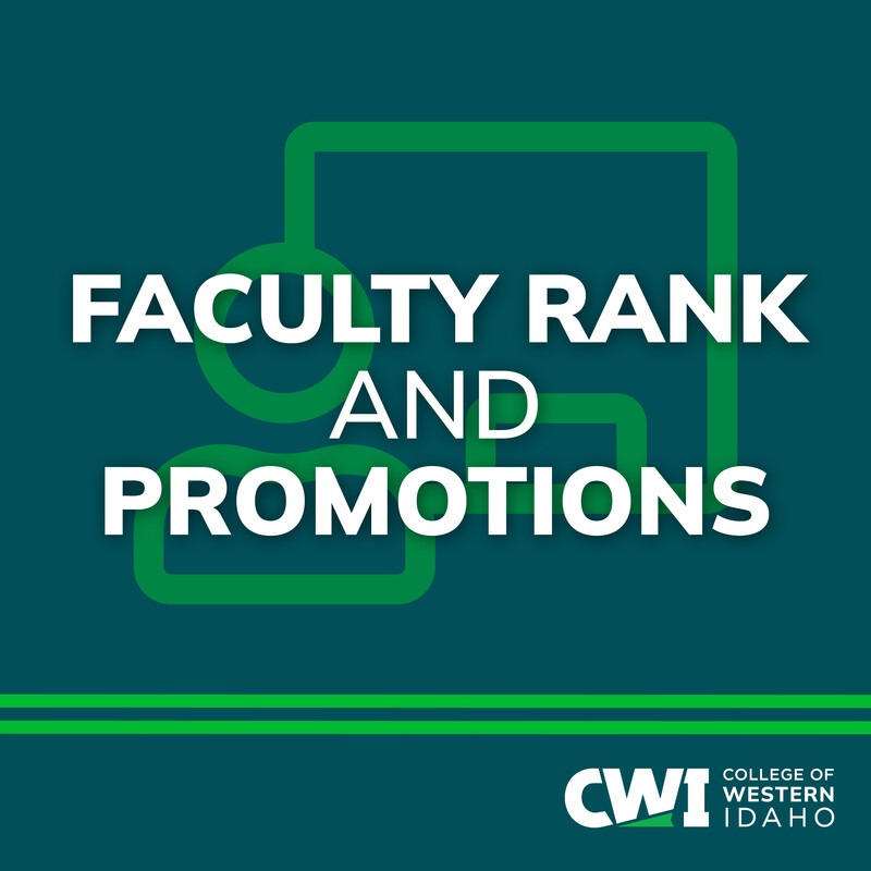 Faculty Rank and Promotions | CWI College of Western Idaho