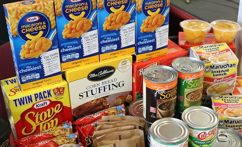 Donate to the Food for Thought Pantry.