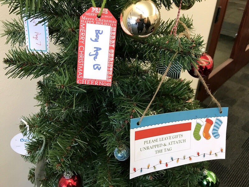 The 9th Annual CWI Giving Tree gift drive is in full swing at the College!
