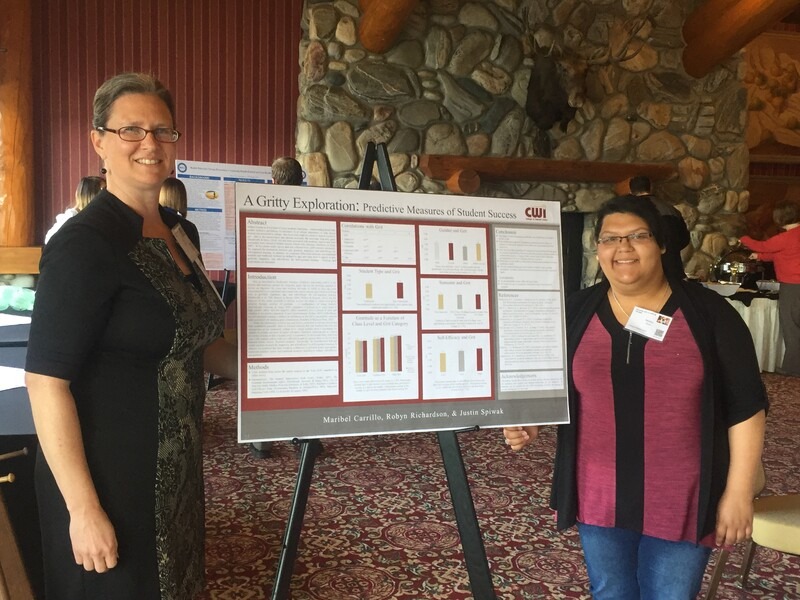 Robyn Richardson and Maribel Carrillo presenting research at the Idaho Psychological Conference in McCall, Idaho. 