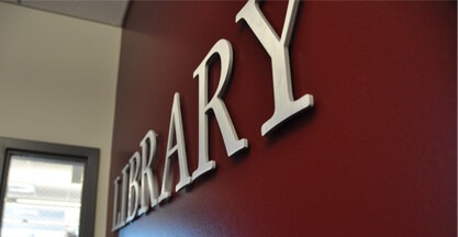 Library sign