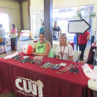 Street Team table encouraging future students to come and explore the educational opportunities CWI has to offer.