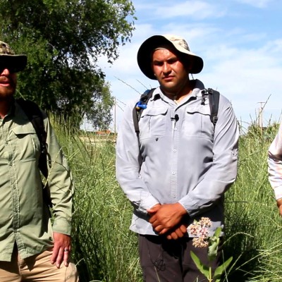 Monarch Butterfly Conservation Project Team (l-r) Vance McFarland, Manny Reyes, Dusty Perkins.
