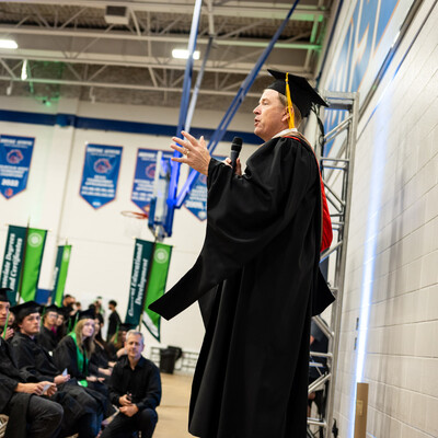 Image from the CWI 2024 Commencement Ceremony at ExtraMile Arena in Boise, Idaho.