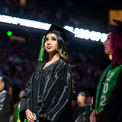 Image from the CWI 2024 Commencement Ceremony at ExtraMile Arena in Boise, Idaho.
