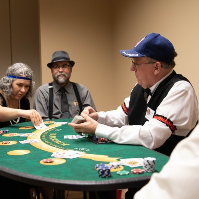 People at a poker table