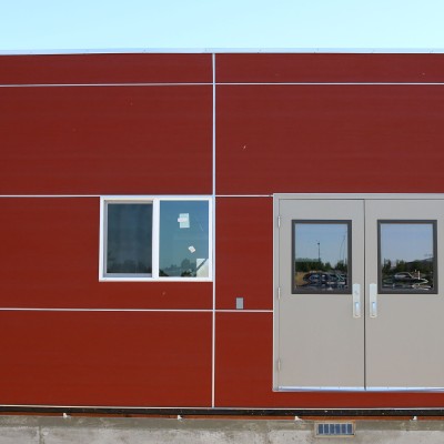 Three new buildings, with a total of 10,800 square feet, arrived this week north of the Nampa Campus Academic Building.