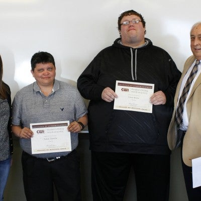  President’s Writing Awards Winners with Bert 4