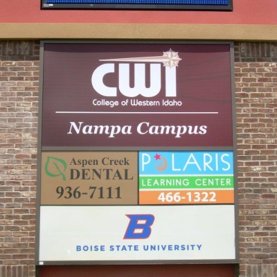 Title - The new sign at CWI's Aspen Complex.