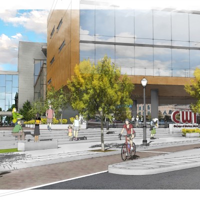 Rendering for CWI’s new Boise campus development.