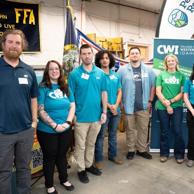 Students attend an event.