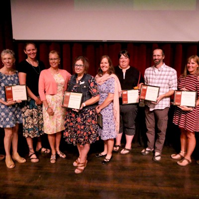 Faculty of the month winners were recognized during the State of the College Address on Aug. 16.