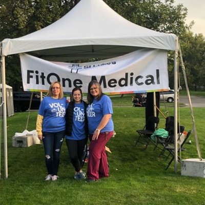 Members of SNA volunteering at St. Luke's FitOne event