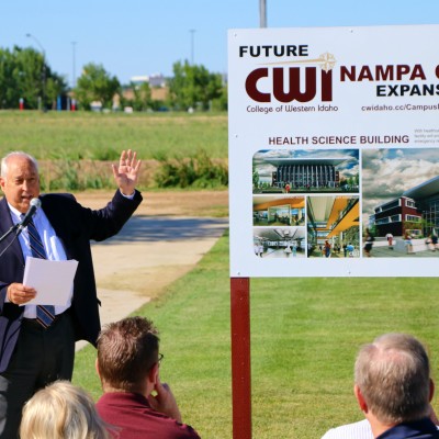 CWI President Bert Glandon talks about the new buildings planned for the College's Nampa Campus.