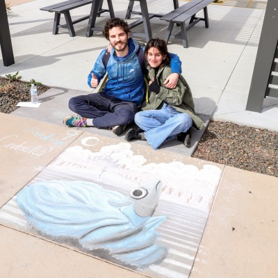 Winners of chalk competition