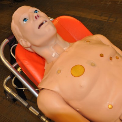 Emergency medical services practice dummy.