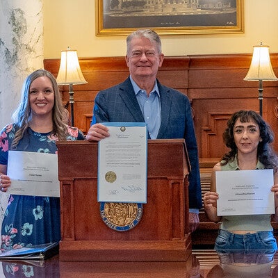 Governor of Idaho with CWI award recipients