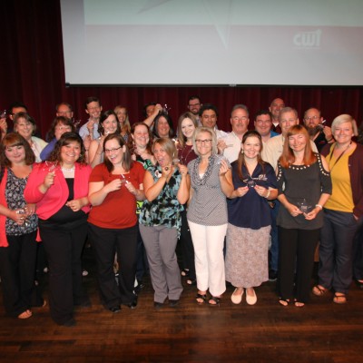CWI employees celebrating five years of service at the College.