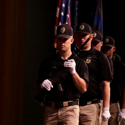 Honor Guard at Law Enforcement graduation ceremony