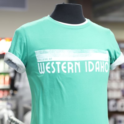 College of Western Idaho blue t-shirt