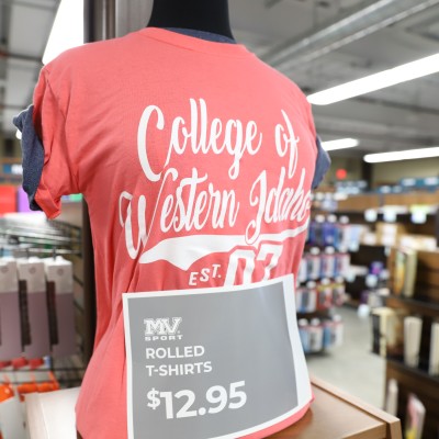 College of Western Idaho rolled t-shirt