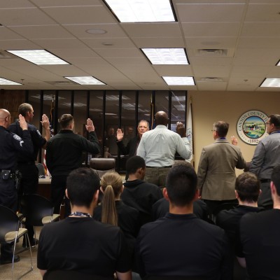 CWI Law Enforcement Students swearing in ceremony