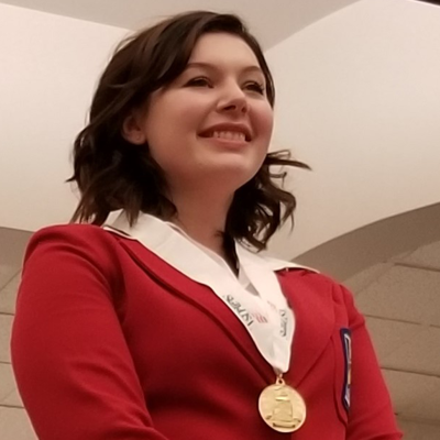 Megan Smith, SkillsUSA gold medal recipient