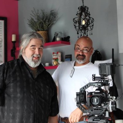 Title - Randy Reese (left) with the film’s Director of Photography, Hugh DiMauro.
