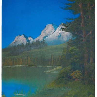Title - Serenity of lil fish lake by Laura Rosenberg
