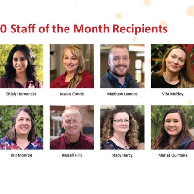 2019-2020 Staff of the Month Recipients