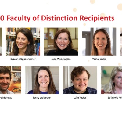 2019-2020 Faculty of Distinction recipients
