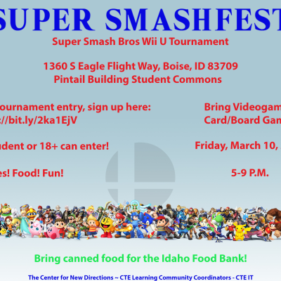Super Smash Bros Wii U Tournament flyer