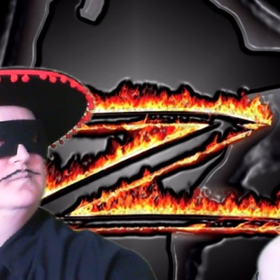 Zorro with a Z background