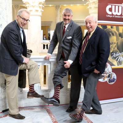 #mightyCWI socks at CWI Day at the Capitol 