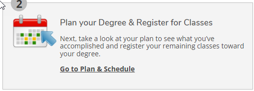 Student planning screenshot