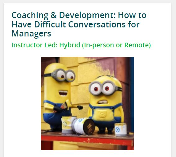 Coaching & Development Training Module