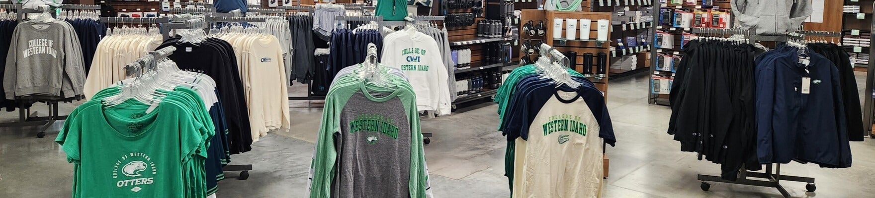 New Otter gear at the CWI bookstore