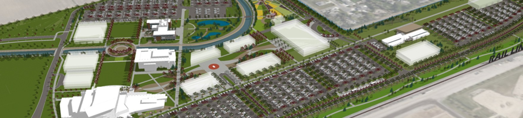 Rendering of aerial view of the CWI Nampa campus.