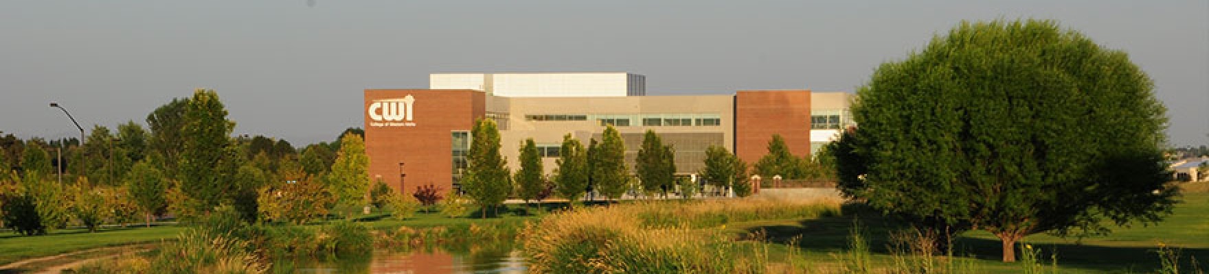 View of the front of the CWI Nampa Campus Academic Building