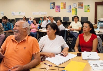 ELL students in a classroom