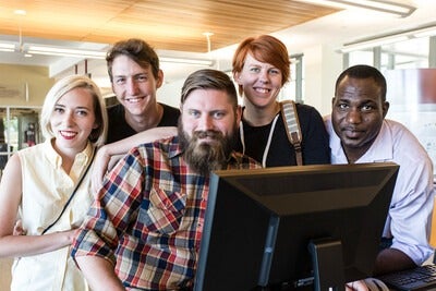 group of diverse students