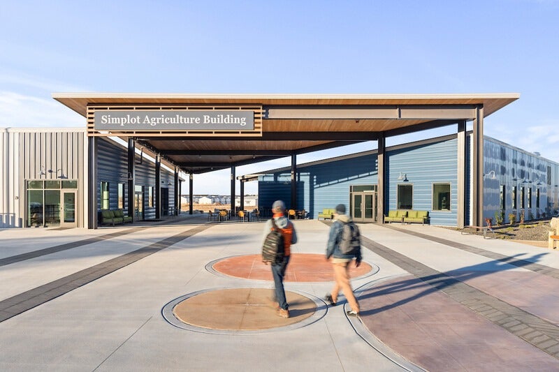 Exterior of Simplot Agriculture Building