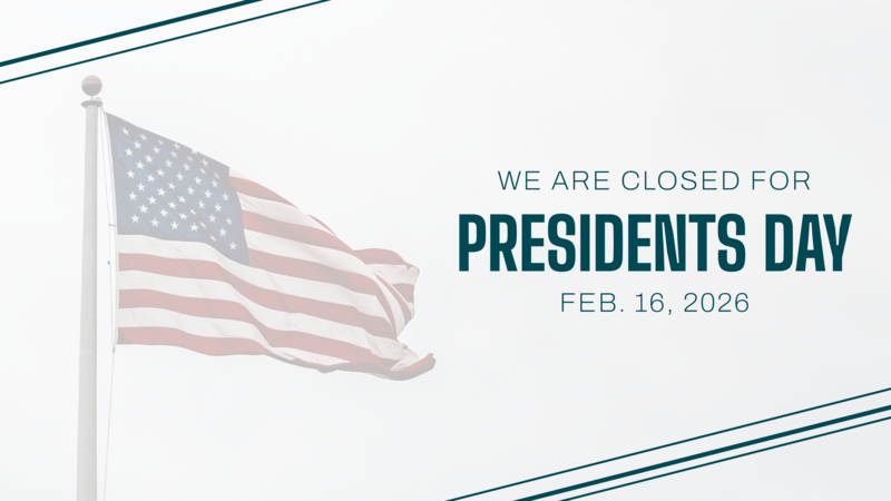 Closed for Presidents' Day