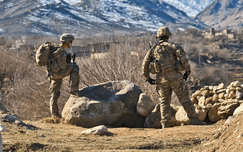 Army personnel outdoors in uniform