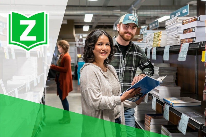 Students in bookstore