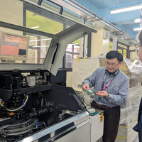 Person working a semiconductor