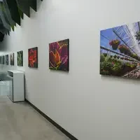 Photos on the walls of Nampa Campus Simplot Agriculture Building 